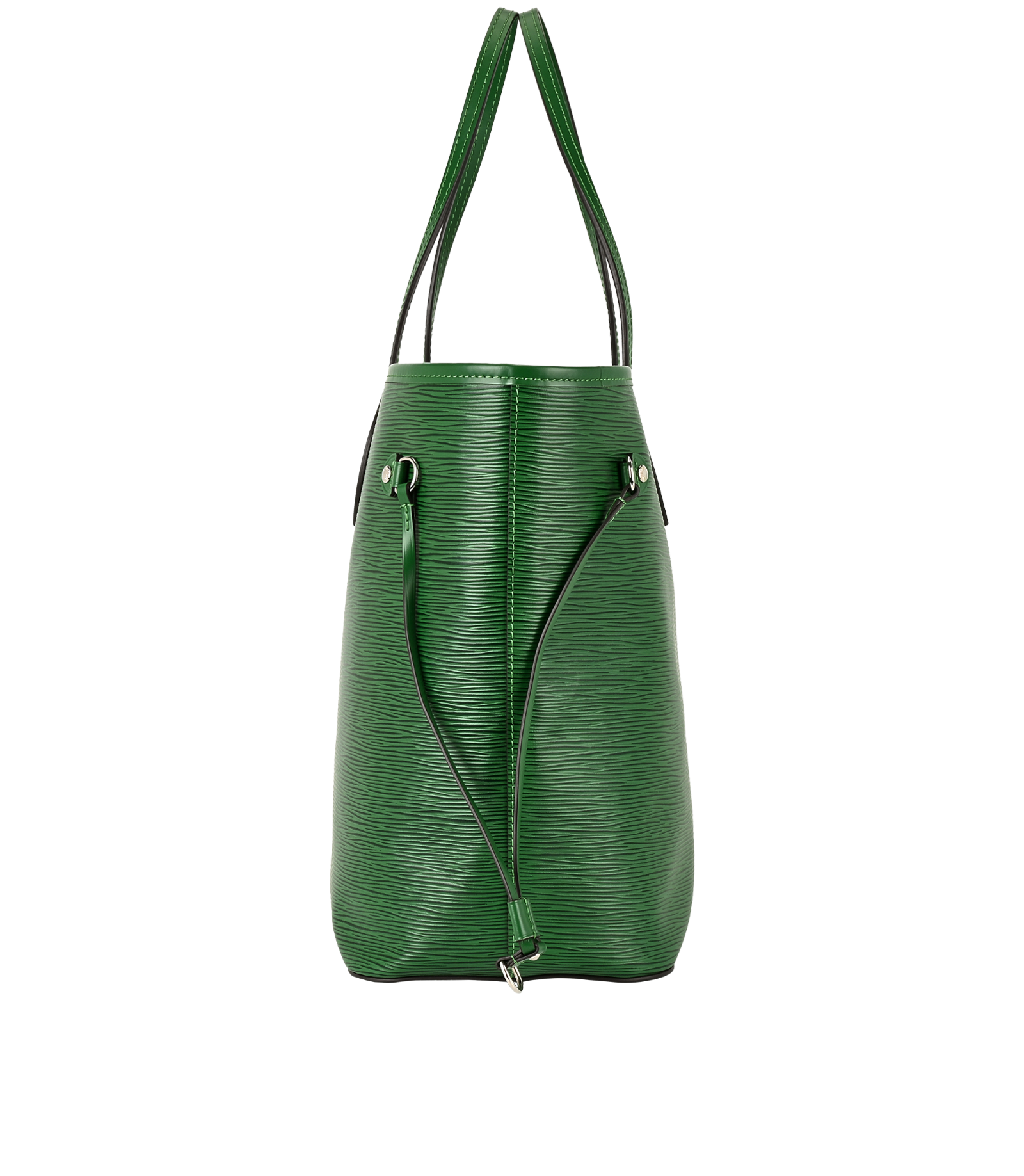 Neverfull MM, &pound;1,200, Handbags, Green, Leather, Side view